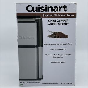 ⚡️Cuisinart DCG-12BC Brushed Stainless Steel Blade Coffee Grinder 18 Cup